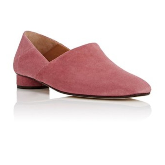 The Row Noelle Suede Loafer Mauve 